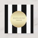 Search for black and white stripes business cards Fashion