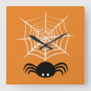 Search for halloween clocks Spider web
