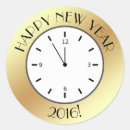 Search for gold clock stickers Midnight
