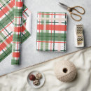 Search for green plaid christmas wrapping paper Red and green