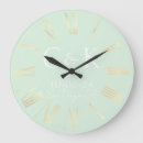 Search for mint green clocks Gold
