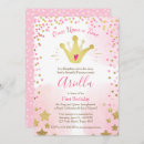 Search for once upon a time 1st birthday invitations Fairy tale