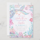 Search for little mermaid birthday invitations Under the sea birthday