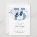 Search for seventy fifth birthday invitations Watercolor flowers
