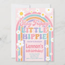 Search for hippie birthday invitations Rainbow