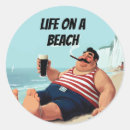 Search for beach life stickers Humour