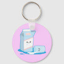 Search for milk key rings Kawaii