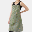 Search for green and gold pattern aprons Leaves