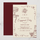 Search for french engagement party invitations Handwritten