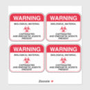 Search for biohazard stickers Danger