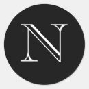 Search for monogram monogrammed initial letter stickers White