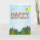 Search for hiking birthday cards Mountain