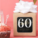 Search for sixtieth birthday stickers Simple