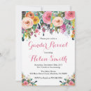 Search for botanical greenery gender reveal invitations He or she