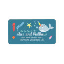 Search for narwhal return address labels Cute