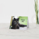Search for black cat thank you cards Feline