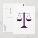 Search for law vertical postcards Scales of justice
