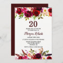 Search for elegant 20th birthday invitations Floral