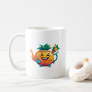 Search for fruit cartoon mugs Illustration