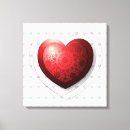 Search for red heart canvas prints Design
