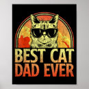Search for fathers day posters Cat dad