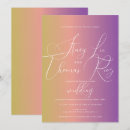 Search for purple ombre wedding invitations Elegant