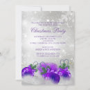 Search for purple silver christmas invitations Snowflake
