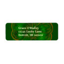 Search for irish clover return address labels Leaf