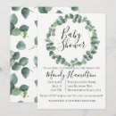 Search for eucalyptus wreath baby shower invitations Watercolor