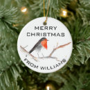 Search for robin christmas tree decorations Winter