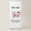 Search for she said yes banners Engagement party name date