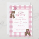 Search for white baby girl shower invitations We can bearly wait