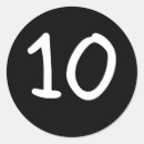 Search for round number stickers Black
