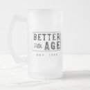 Search for vintage beer glasses funny