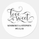 Search for love is sweet wedding stickers Script