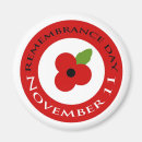 Search for red poppies magnets Remembrance
