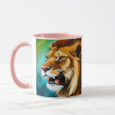 Search for lion roar mugs Roaring