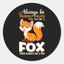 Search for fox animal stickers Wilderness