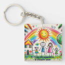 Search for kids drawings key rings Children