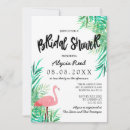 Search for flamingo bridal shower invitations Watercolor