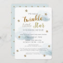 Search for twinkle twinkle little star baby boy shower invitations Blue