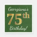 Search for 75th birthday napkins Elegant