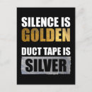 Search for silence postcards Golden