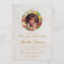Search for yellow first communion invitations Floral