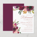 Search for purple and gold retirement invitations Modern