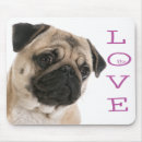 Search for pug dog mouse mats Puppies