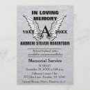 Search for angel wings invitations Funeral