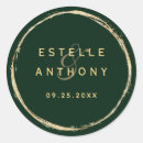 Search for gold save the date stickers Elegant