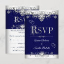 Search for heart rsvp invitations Blue