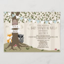 Search for woodland creatures baby shower invitations Racoon